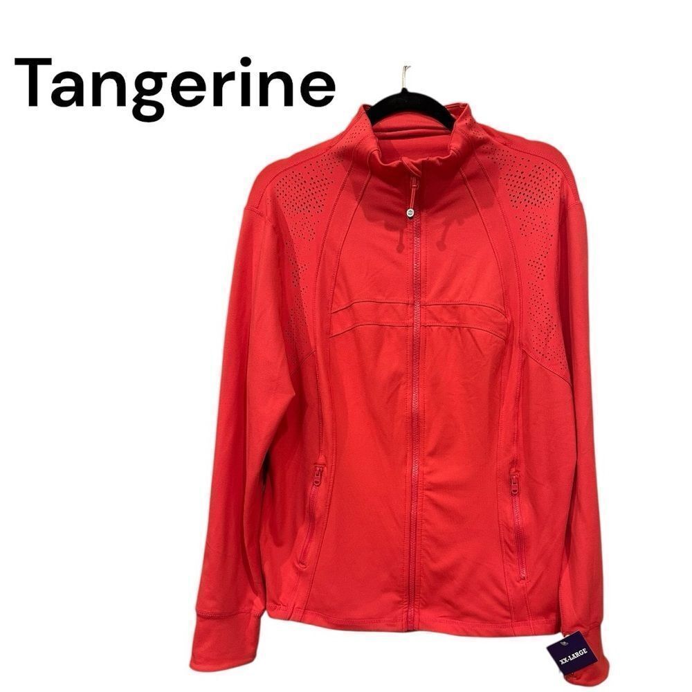 Tangerine Red Jacket Ladies tangerine athletic jacket XXL orange/red